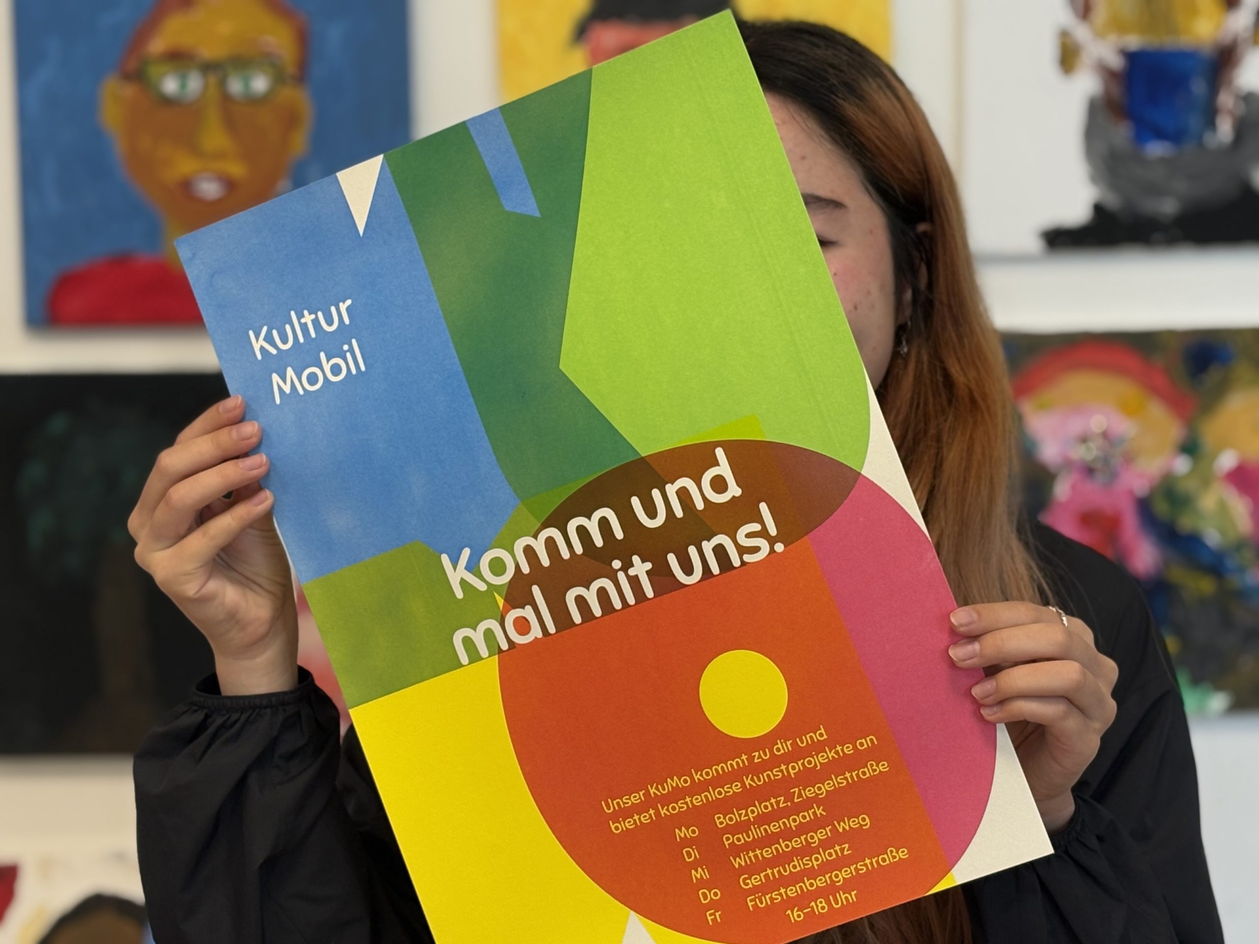A creative contribution from a Folkwang student: Minna Sakura Friebe designs an exclusive poster for KRASS e.V.