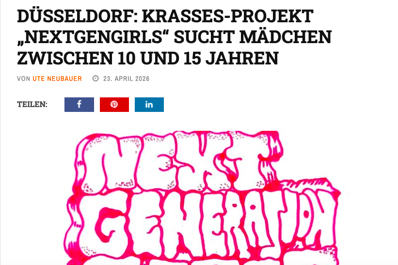 Düsseldorf Aktuell berichtet über „NextGenGirls“