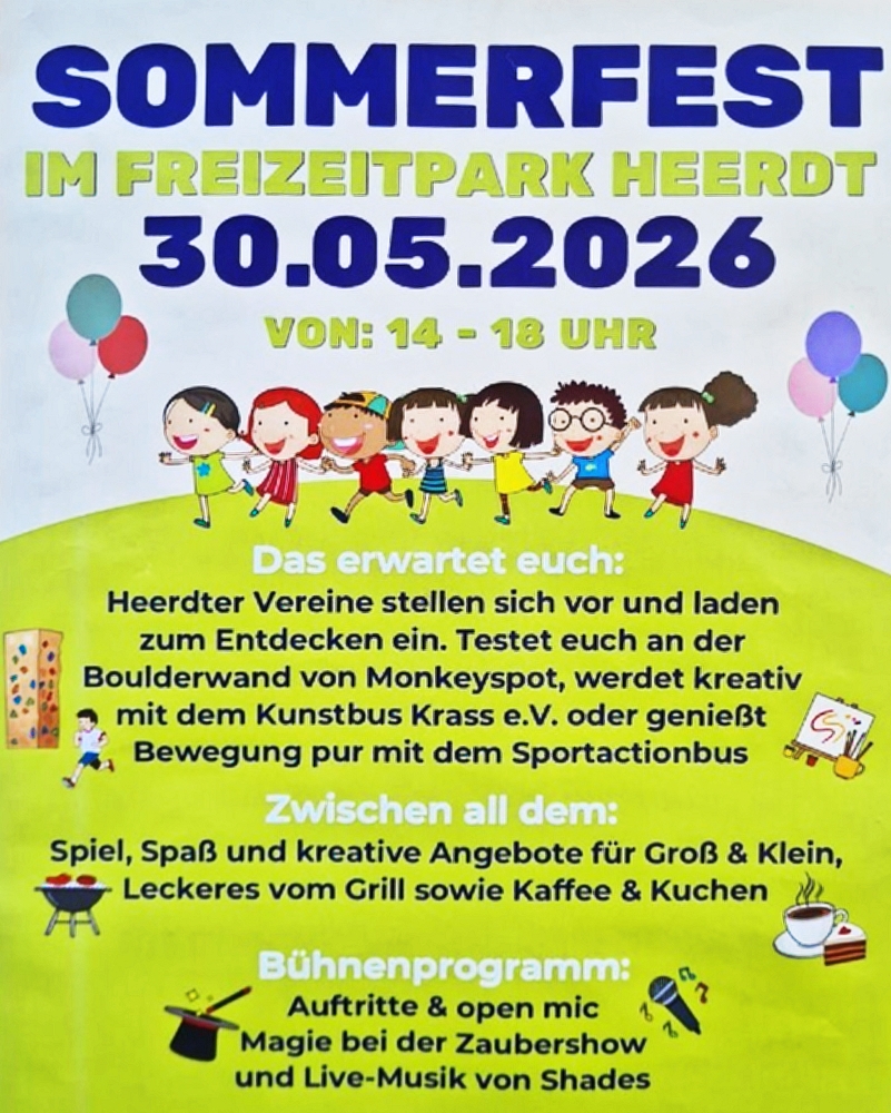 Kreativer Nachmittag mit dem KunstMobil beim Sommerfest in Heerdt