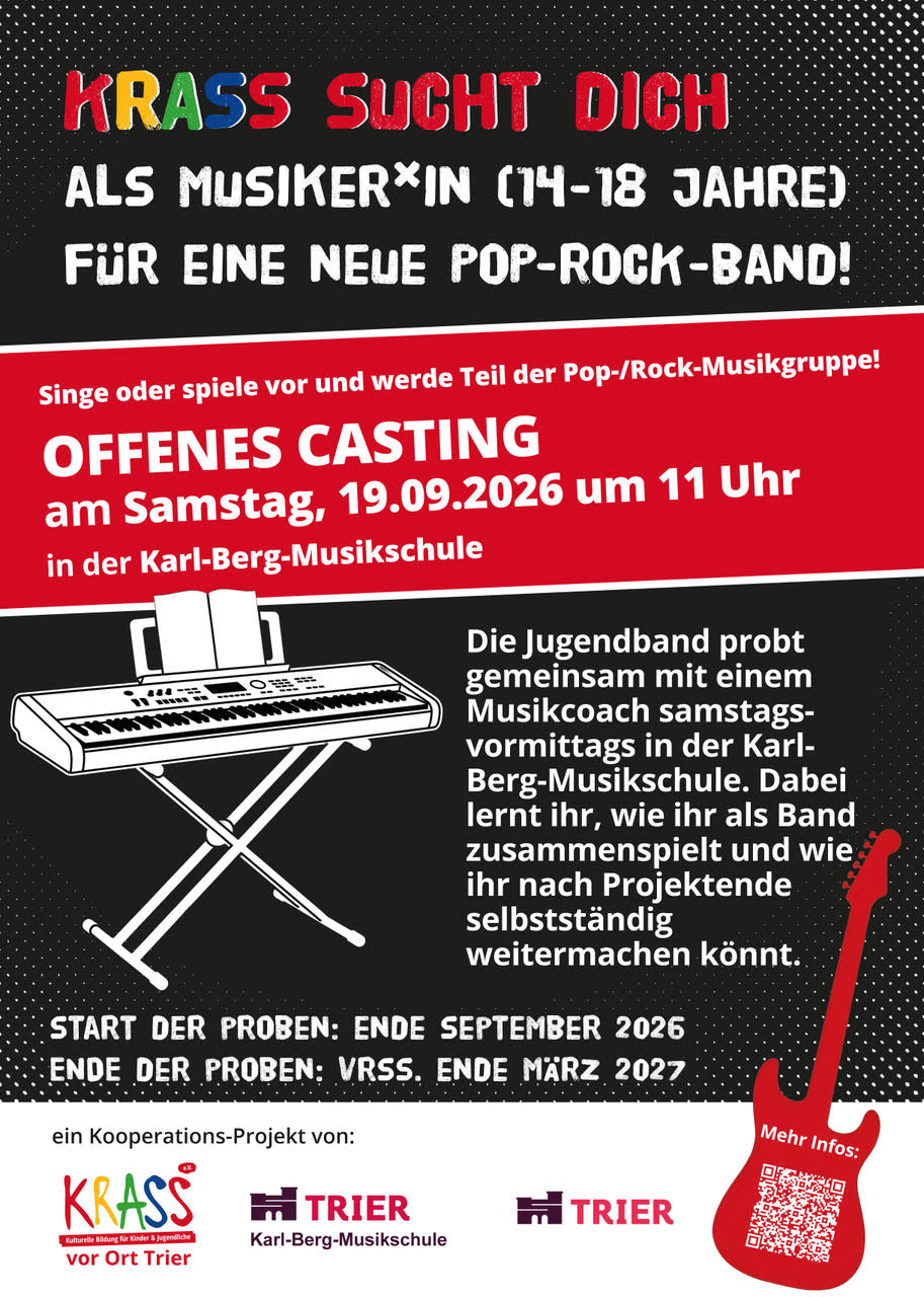 offenes Casting Trier Musiker gesucht