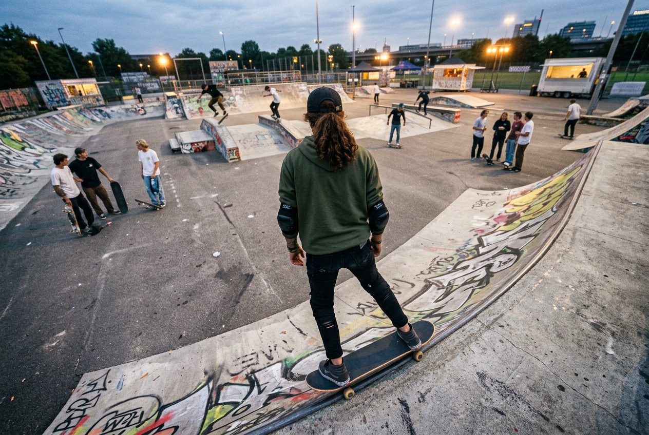 KRASS e.V. bei der Nacht der Jugendkultur: Urban MoveZ im Skatepark Eller